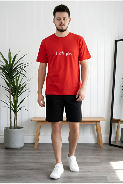 HOFFNUNG Σετ σορτς μπλουζάκι UNISEX 2 Thread Los Angeles