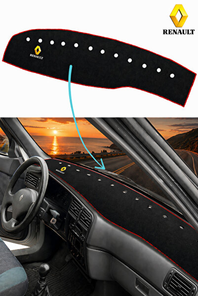 ulustekstil Renault 19 Europa Torpido Kaplama Koruma Halısı ‘’LOGOLU’’ | Nakı...