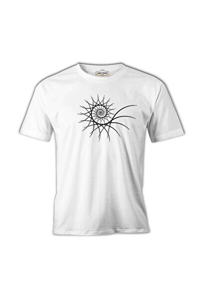 Lord T-Shirt تيشيرت رجالي أبيض حلزوني كسري