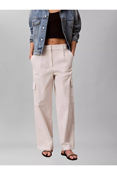 Calvin Klein Kadın Casual Ewaist Pamuklu Kargo Pantolon