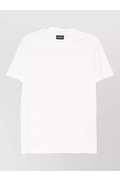 Emporio Armani Men's Short Sleeve Crew Neck Relaxed Fit White T-Shirt
