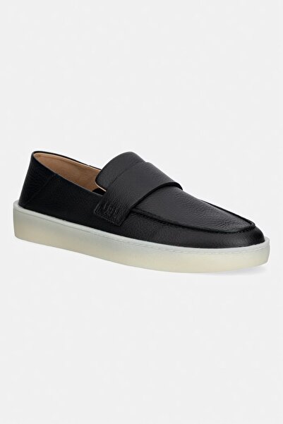 BOSS Erkek Deri Rahat Yumuşak Taban Klasik Kesim Siyah Sneaker 50563163-001