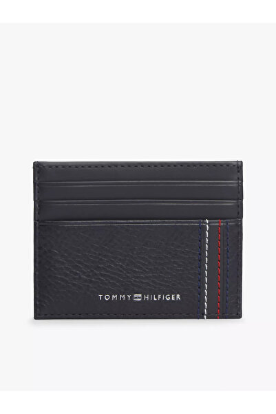Tommy Hilfiger Men's Leather Navy Blue Wallet with Card Compartments