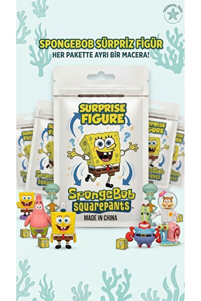 HEDİYEVİM Sünger bob Hediyelik fiğür paket süngerbob Hediyelik paket 32 ADET