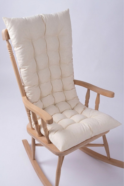 ALTINPAMUK Selen Luxury Cream Chair Cushion - Πάγκος 120x50cm, Swinging Swing...