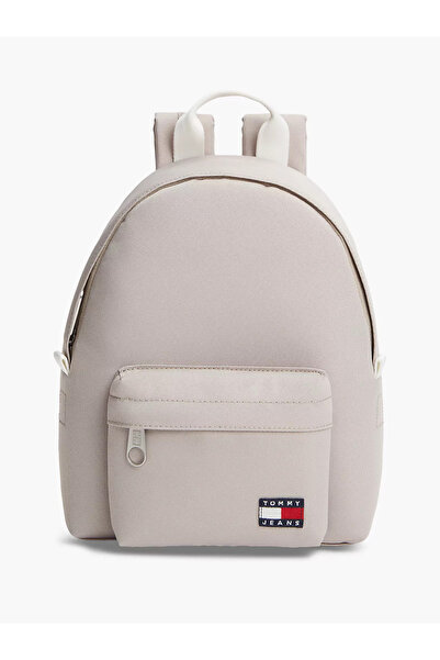 Tommy Hilfiger Kadın Marka Logolu Günlük Kullanıma Uygun Bej Sırt Çantası AW0...