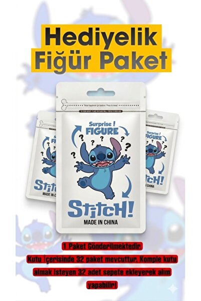 HEDİYEVİM Stitch Hediyelik Figür Paket Stitch Hediyelik Paket 1 ADET