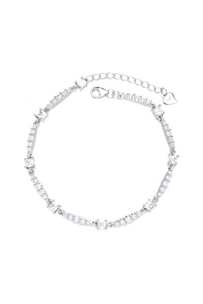 delis 925 silver bracelet for women, JW1606, elegant model, rhodium plated