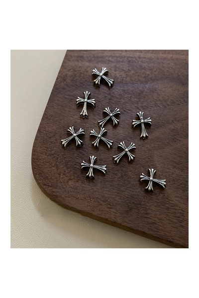 delis 3D Marquise Nail Art Decoration, Silver