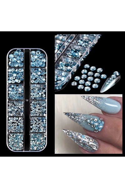 delis Marquise nail rhinestones