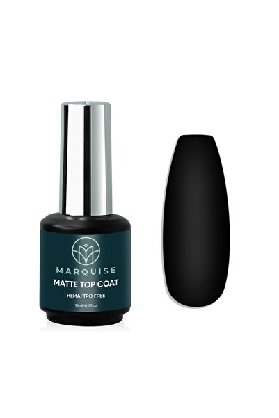 delis Top Coat Matte HEMA/TPO FREE, Marquise, 15 ml