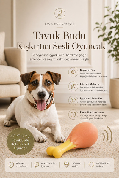 Anadolu Saray Çarşısı Sevimli Eğitici Eğlenceli Köpekler Için Tavuk Budu Sesl...