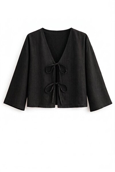 SevdeUgur Κοντό κιμονό με δέσιμο μπροστά – Υπερμεγέθη, Νέα Σεζόν, Άνετη Εφαρμ...