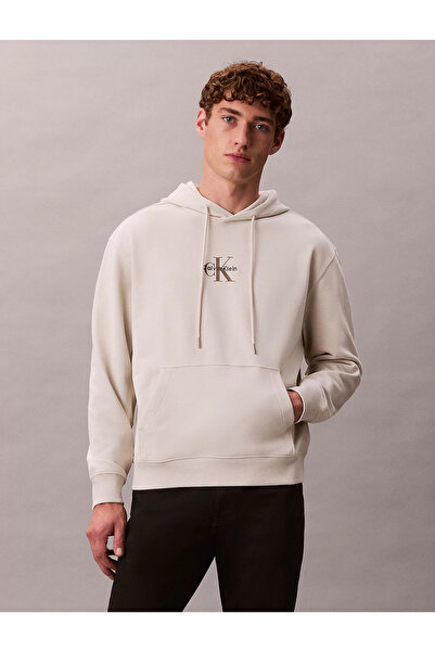 Calvin Klein Με λογότυπο Cotton χαλαρή εφαρμογή με κουκούλα Sweat LV04RD243G6...
