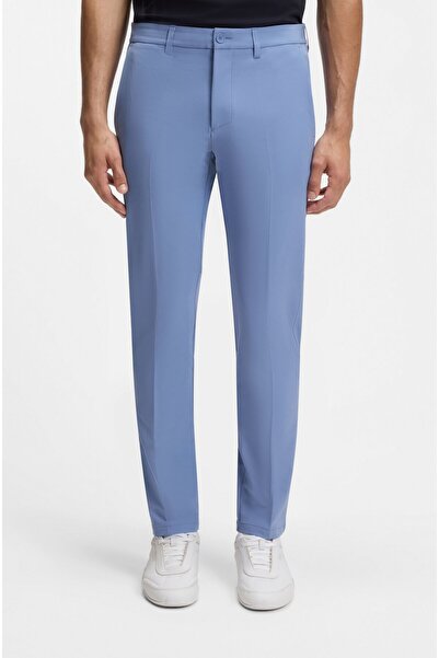 BOSS Erkek Slim Fit Çabuk Kuruyan Su Tutmayan Dar Paça Mavi Pantolon