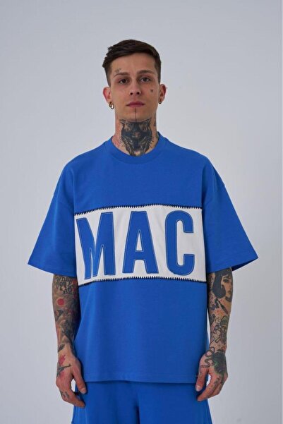 Machinist Erkek MAC Blanket Oversize Tişört Açık Mavi