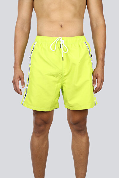 Emporio Armani Ανδρικό μαγιό κανονικής μέσης, κοντό, με πλαϊνή ρίγα, με μοτίβ...