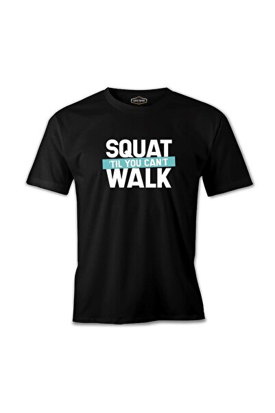 Lord T-Shirt Bodybuilding Squat Till You Can't Walk Black Men's T-shirt