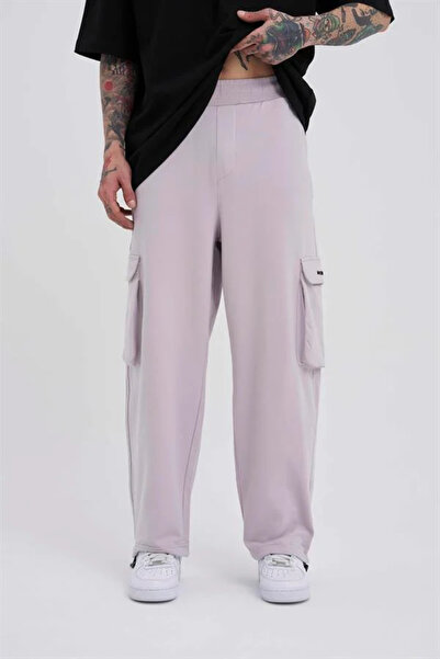 Machinist Pantaloni de trening oversize pentru bărbați, cu buzunare cargo, gr...