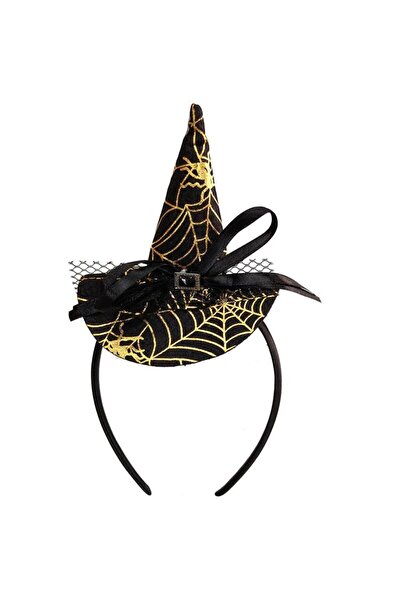 partidolu Χρυσό Χρώμα Ντεμπούτο για το Halloween με μοτίβο δικτύου και κορώνα...