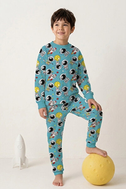 ROSAMİNA Σετ πιτζάμες για αγόρια σε μέγεθος σερβιτόρου, 100% βαμβακερό, με σχ...