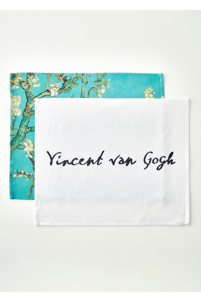 Bella Maison Βαμβακερό πανί στεγνώματος 2 τεμαχίων με σχέδιο Άνθη Αμυγδάλου Β...