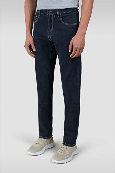 PAUL&SHARK Erkek Regular Fit Normal Kesim Dikiş Detaylı Normal Paça Denim Lac...