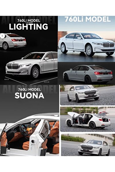 OYUNCAKSAHİLİ 760Lİ Bmw The7 Xdrive V12 Model Metal Araba Diecast 1.24 Metal ...
