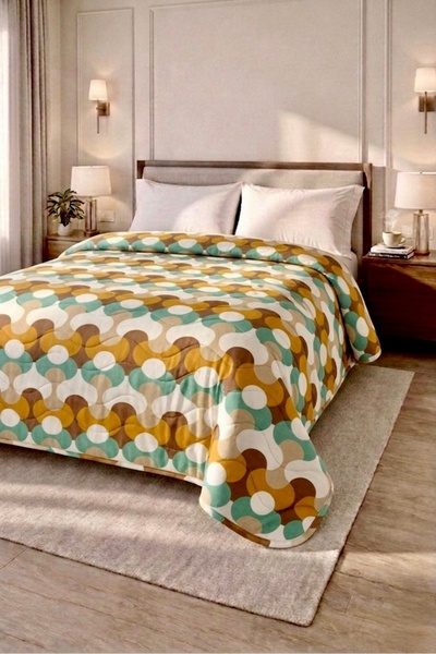 VENTİ VENTİSCA Βαμβακερό διπλό καπιτονέ κάλυμμα κρεβατιού πολλαπλών χρήσεων 2...