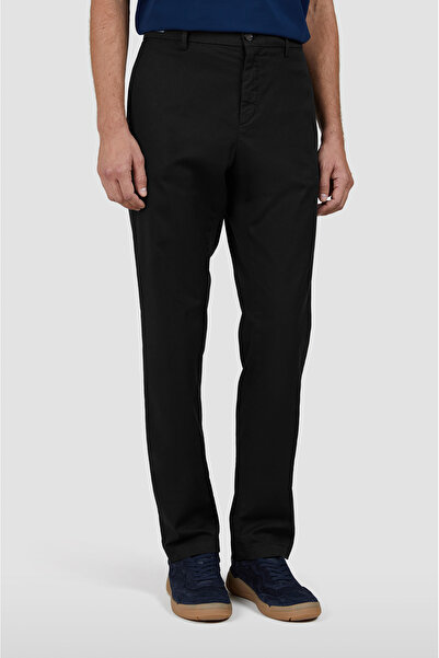 PAUL&SHARK Erkek Regular Fit Normal Bel Düz Paça Chino Siyah Pantolon