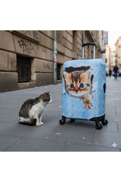 MY SARACİYE My Saraciye 53 Θήκη βαλίτσας - Θήκη βαλίτσας με γάτα Jean