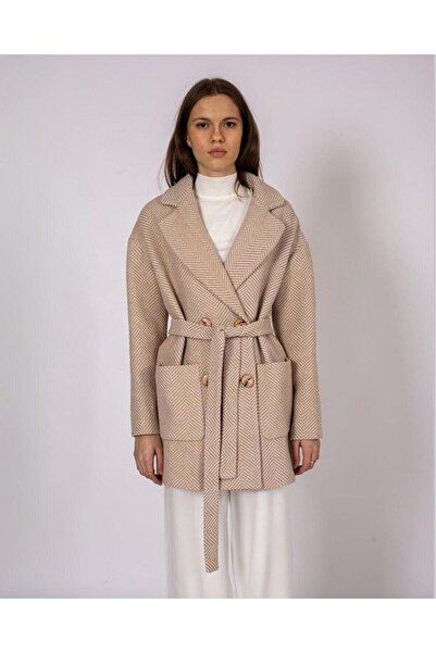 Lady Gina Μπουφάν Houndstooth