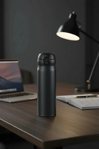 Miniso Lisanslı Klasik Serisi Flip Top Yalıtımlı Termos – 450 Ml – Çift Katma...