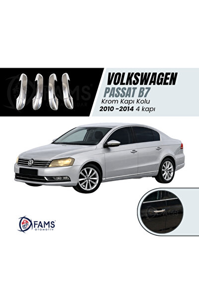 FAMS OTO AKSESUAR Vw Passat B7 Krom Kapı Kolu 4 Kapı 2010-2014 Arası P, Çelik