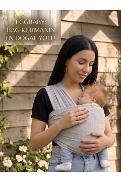 EGGBABY Pamuklu Esnek Ve Ergonomik Bebek Sling Yenidoğandan Itibaren Güvenli ...