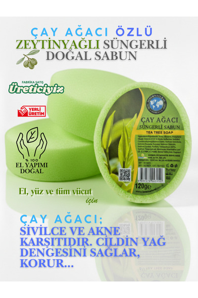 Dermolive Çay Ağacı Süngerli Sabun (1 Ad)