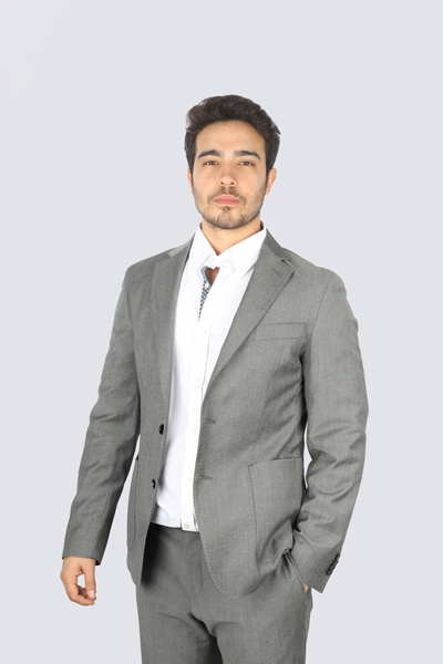 BOSS Erkek Kruvaze Yakalı Düğme Kapamalı Çizgili Desenli 001 Ceket