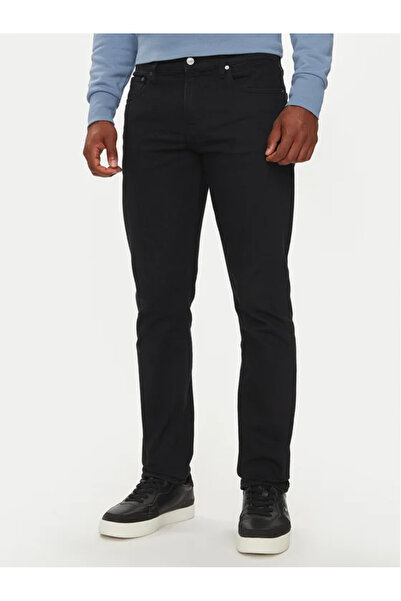 Calvin Klein Men's Regular Waist Slim Fit Straight Leg Black2 Jeans