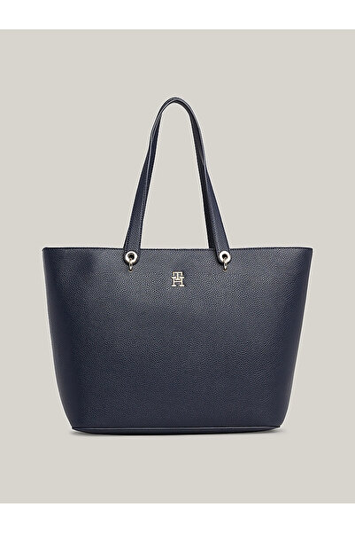 Tommy Hilfiger Γυναικείο λογότυπο Δερμάτινη θήκη για καθημερινή χρήση Navy Μπ...