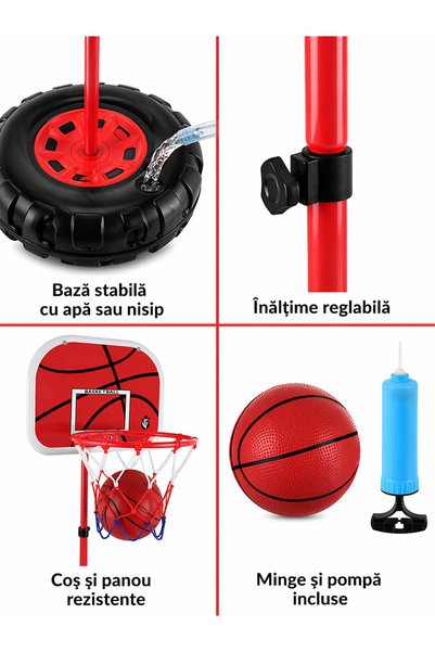 ISO TRADE Coș de baschet reglabil pentru copii