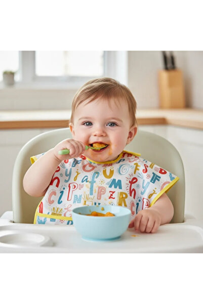 Babyjem مريلة مطبوعة بدون أكمام بنمط 788 حرفًا