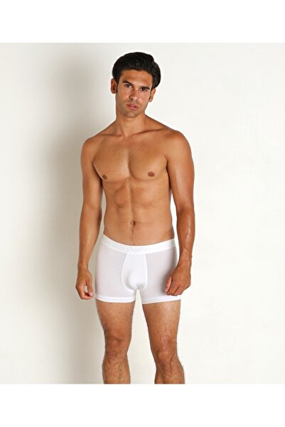 Emporio Armani Ανδρικό λευκό μποξεράκι με ελαστική μέση, λογότυπο και άνετη ε...