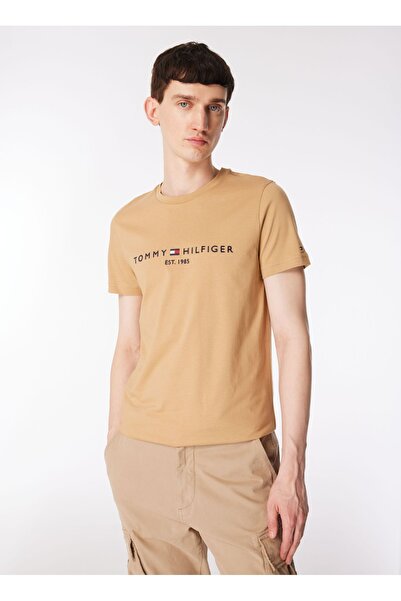 Tommy Hilfiger Bisiklet Yaka Haki Erkek T-Shirt MW0MW11797