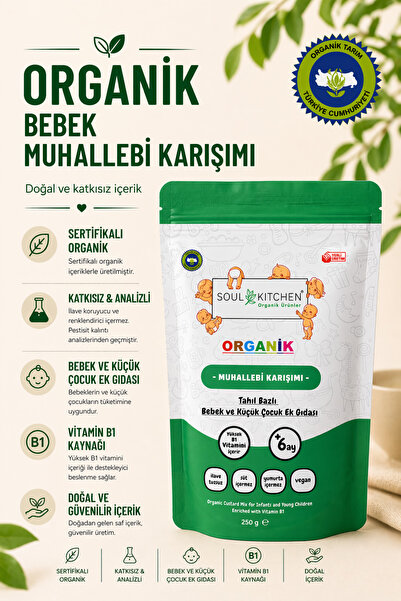 Soul Kitchen Organik Ürünler Organik Sertifikalı Bebek Muhallebisi B1 Vitamin...