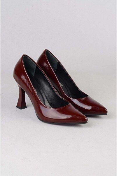 SEÇ KUNDURA SEÇ 861 STILETTO din piele naturală (9 cm) piele lacuită vișiniu