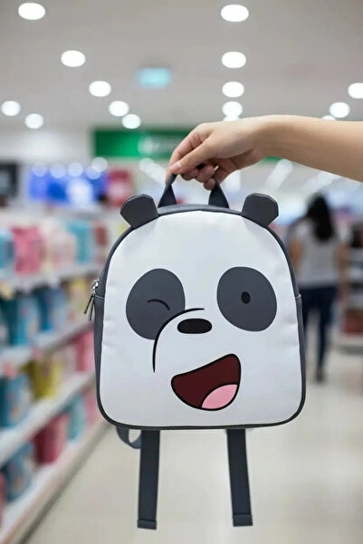 Miniso We Bare Bears Lisanslı Panda Sırt Çantası – Su Geçirmez ve Hafif Günlü...