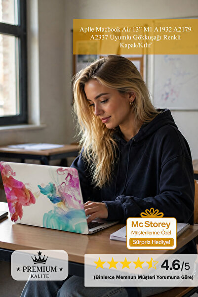 Mcstorey Macbook Air M1 Kılıf 13inç A1932 A2179 A2337 Ile Uyumlu Paint01nl