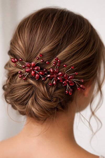 TAKIŞTIR Βουργουνδία Χρώμα Λουλούδι Λεπτομερές Κρυστάλλινο Πέτρινο Λεπτομερές...