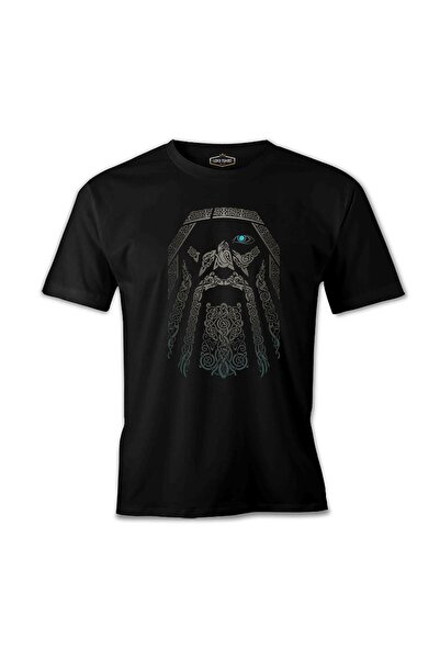 Lord T-Shirt Vikings - Odin Siyah Erkek Tshirt