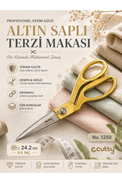 SİNGER Επαγγελματικό ψαλίδι ραπτικής μάρκας Cutty, αυθεντικό υφασμάτινο, δερμ...